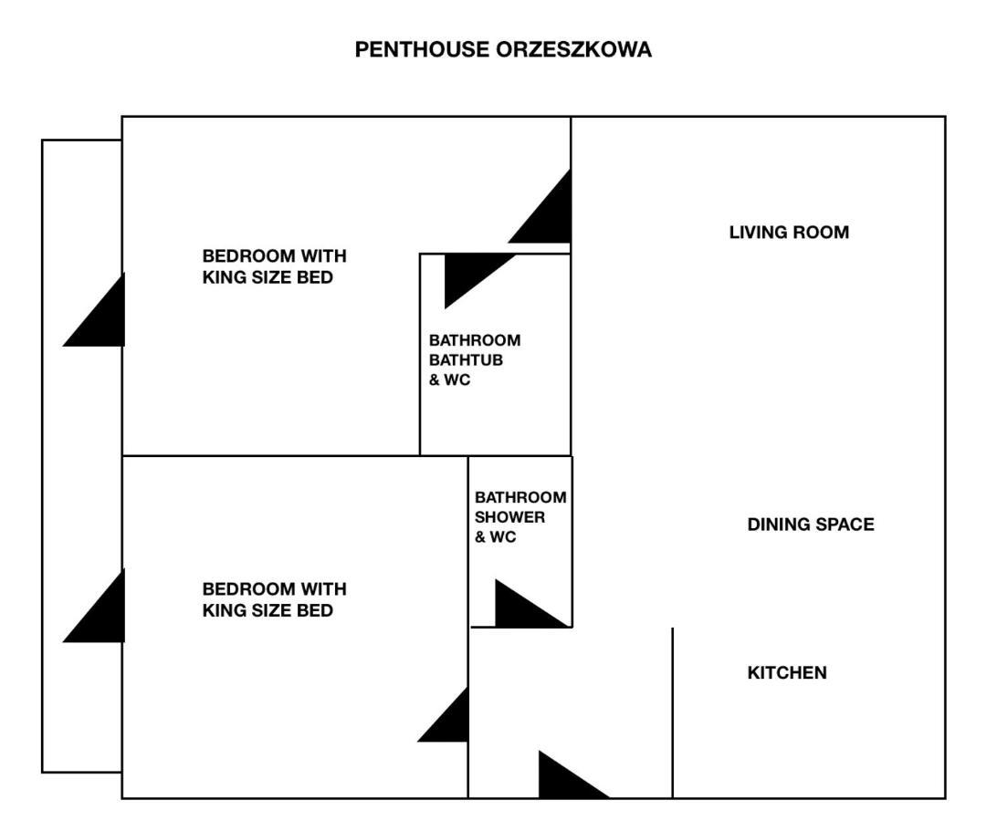 Апартаменты Penthouse Orzeszkowa - Loftaffair Краков Экстерьер фото